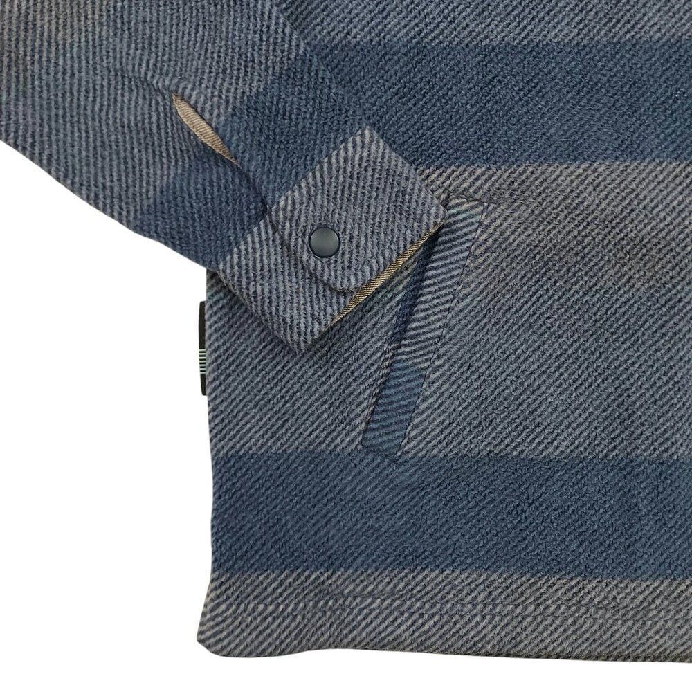 Vissla Hoodie Boys Large 12 Blue Fleece Striped Cozy Comfy Warm Travel Outdoor - Picture 5 of 12